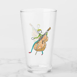 Dubbelbas Stickman Glaskopp