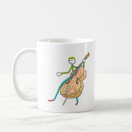 Dubbelbas Stickman Kaffemugg