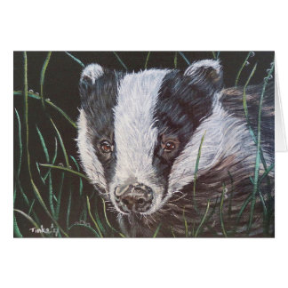 Dubbele kaart Das. Hälsningskort