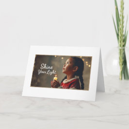 Dubbele kerst wenskaart kort