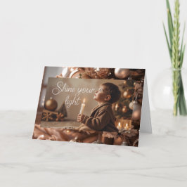 Dubbele kerst wenskaart kort