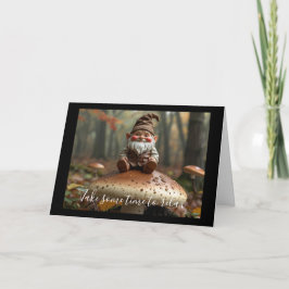 Dubbele wenskaart kabouter kort