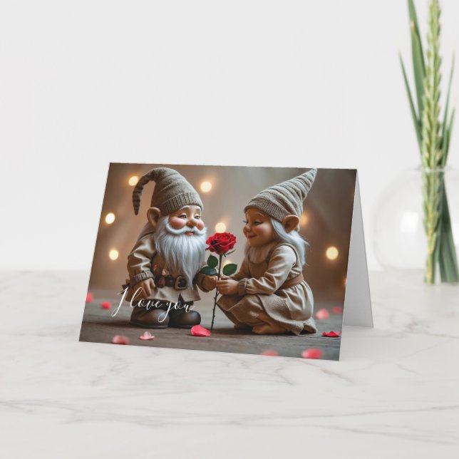 Dubbele wenskaart Valentijn Kort (Framsida)