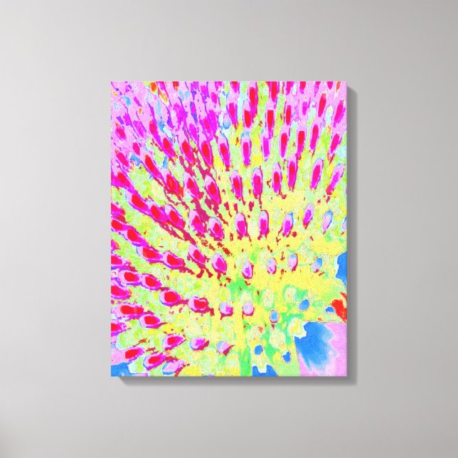 Dubbelfärgad Abstrakt för regnbåge, kolv Canvastryck (Framsida)