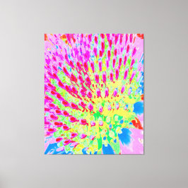 Dubbelfärgad Abstrakt för regnbåge, kolv Canvastryck