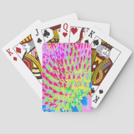 Dubbelfärgad Abstrakt för regnbåge, kolv Casinokort