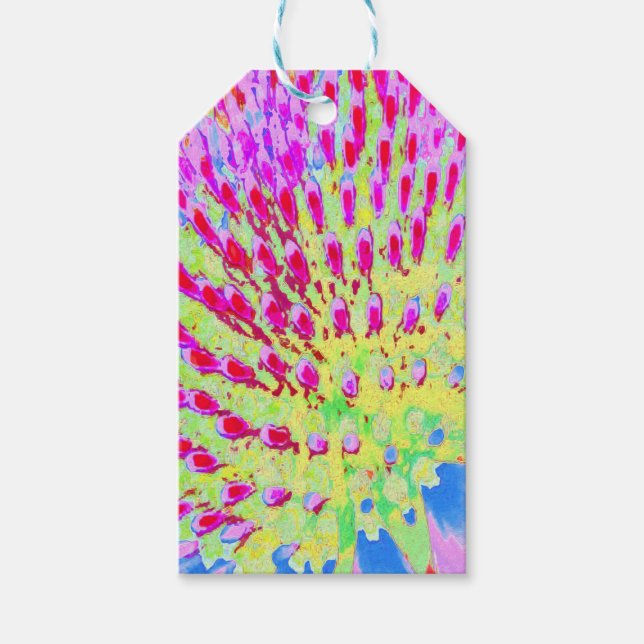 Dubbelfärgad Abstrakt för regnbåge, kolv Presentetikett (Framsidan)