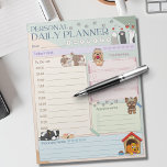 Dubbelfärgad Puppy-Hund för daglig användning av p Anteckningsblock<br><div class="desc">Anteckningsblocket Personal Daily Planner Cute Hund Puppy Multifärgat tema är ett praktiskt skrivbordsobjekt som är designat för att hjälpa dig att hålla dig organiserad och planera din dagliga verksamhet effektivt. Anteckningsblocket har en färgstark hund-valp-tass avtryck-design, där varje sida visar en dags planeringsutrymme. Planeraren innehåller avsnitt för dagens mål, Att göra-lista,...</div>