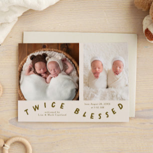 Dubbelfärgad typografi av Cream Birth Meddelande