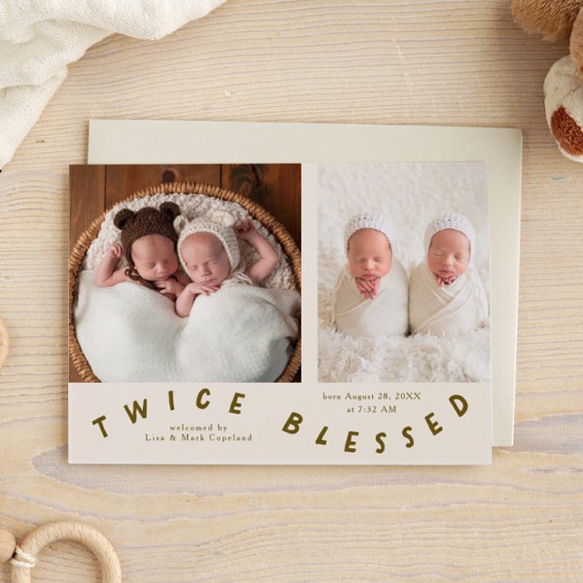 Dubbelfärgad typografi av Cream Birth Meddelande (Skapare uppladdad)