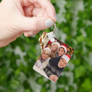 Dubbelhäftade fotonyckelringar, anpassat foto nyckelring