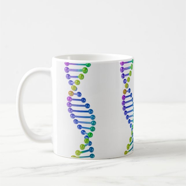 Dubbelhelix-DNA Kaffemugg (Vänster)