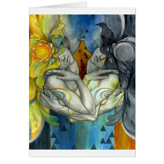 dubbelhet hälsningskort (Framsidan)