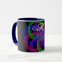 Dubbelloop Mesh Geometrisk Kaffemugge