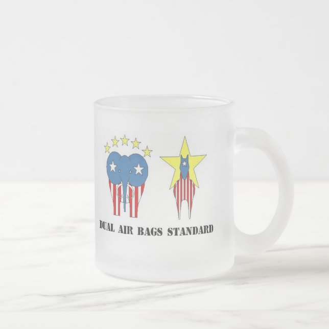 DUBBELLUFT HÄNGER LÖS DEN STANDARDA FROSTADE FROSTAD GLASMUGG (Höger)