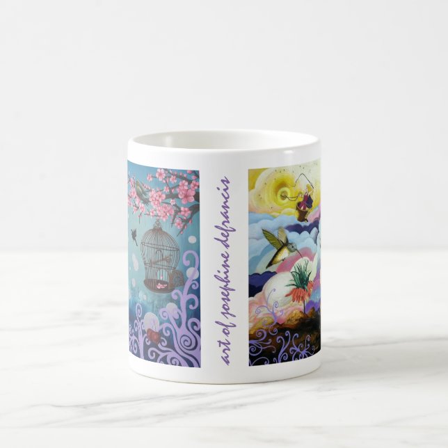 Dubbelmålningmugg av Josephine DeFrancis Kaffemugg (Center)