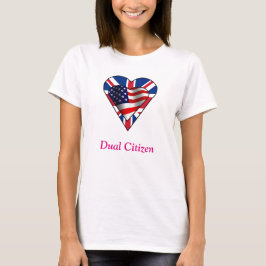 Dubbelmedborgare UK-US T-shirt