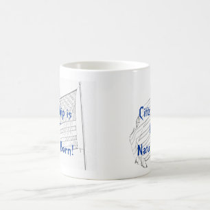 Dubbelmedborgarskap är INTE naturligt fött! Kaffemugg