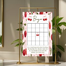 Dubbelriktade baby shower-spel Cherry Sweet