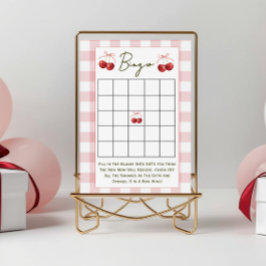 Dubbelriktade baby shower-spel Cherry Sweet