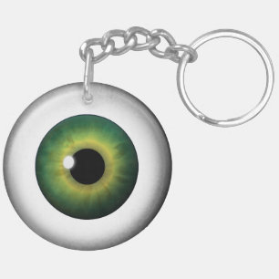 Dubbelsidig akryl Keychain för grön