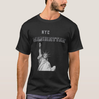 Dubbelsidig frihetsstaty Nyc Manhattan Herr T- T Shirt
