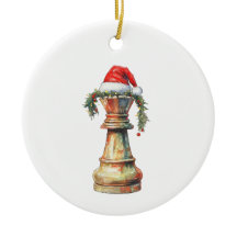 DubbelSidig Julschack Ornament Kung Häst