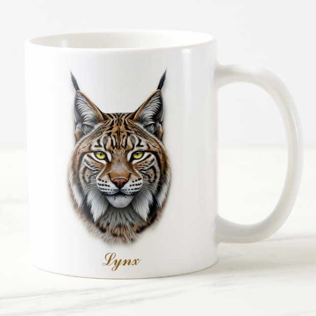 Dubbelsidig Lynx-kaffedesign i Mugg (Skapare uppladdad)