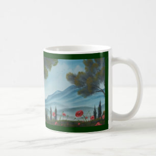 Dubbelsidig mugg för Tuscan backar