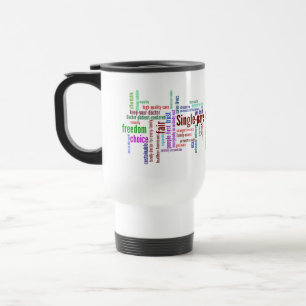 Dubbelsidig ordmolntravel mug resemugg