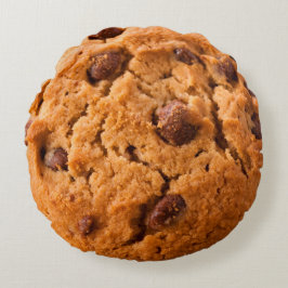 Dubbelsidig Pillow-Chococlate Chip Cookie och Pizz Rund Kudde