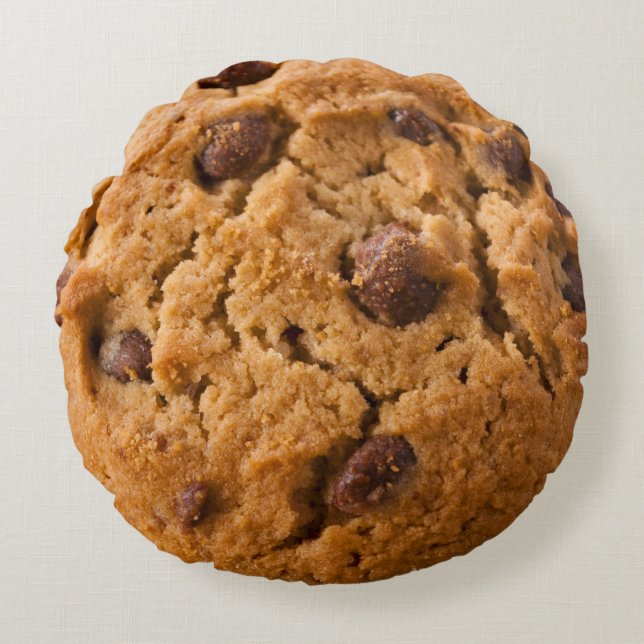 Dubbelsidig Pillow-Chococlate Chip Cookie och Pizz Rund Kudde (Framsidan)