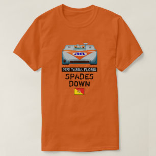 Dubbelsidig SPADES NEDÅD Tävla T Shirt