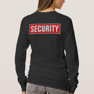 Dubbelsidig tryck Kvinnors säkerhet Långärmad T Shirt