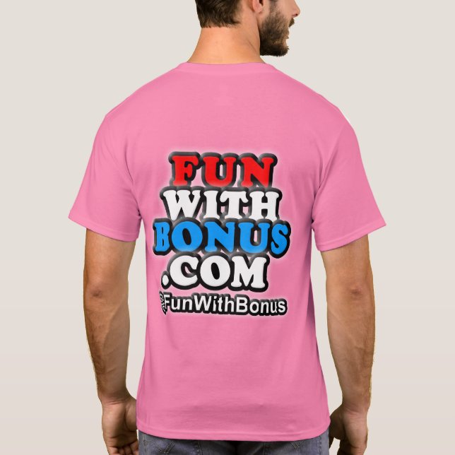 dubbelsidiga FunWithBonus.com - @FunWithBonus - T-shirt (Baksida)