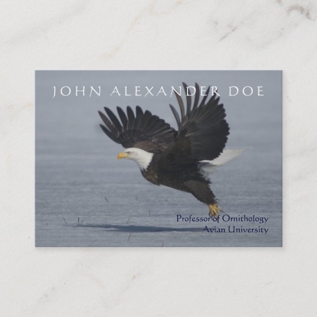 Dubbelsidiga Onithologist - Ornithologyprofessor - Visitkort (Framsida)