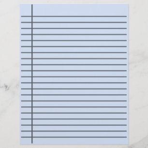 Dubbelsidigt anpassat linjerat papper