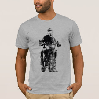 Dubbelsportmotorcykelskjorta T-shirt