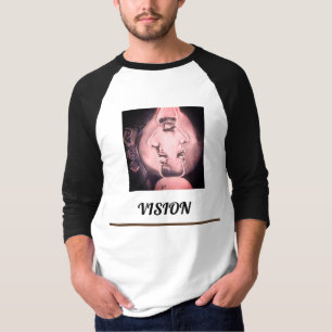 "Dubbelt Ansikte: Sammanslagning av modern och kla T Shirt