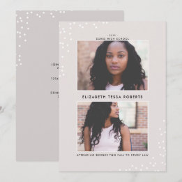 Dubbelt knutet Studenten meddelande Inbjudningar