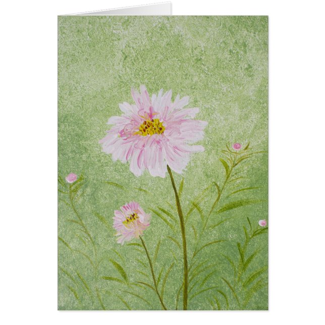 Dubbelt kosmos hälsningskort (Framsidan)