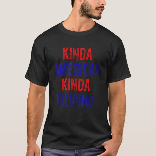 Dubbelt medborgarskap Filipino American Citizen Pr T Shirt (Framsida)