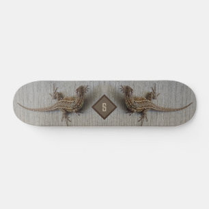Dubbelt Ödla Monogram Mini Skateboard Bräda 18,5 Cm