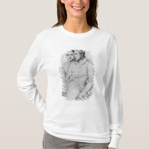 Dubbelt porträtt av Hippolyte och Paul Flandrin T-shirt