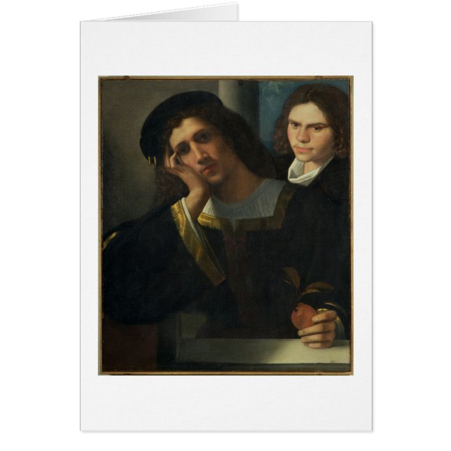 Dubbelt porträtt, c.1502 hälsningskort (Framsidan)