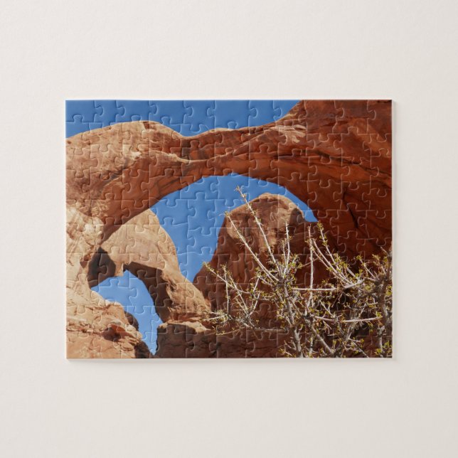 Dubbelvalvet i Arches National Park Pussel (Horisontell)