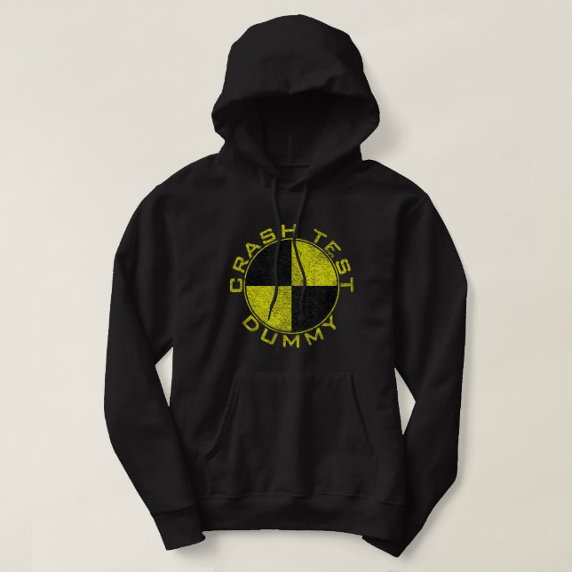 DUBBKOSTUMEN FÖR CRASH TEST FÖRUTSÄTTER ATT JAG ÄR HOODIE (Design framsida)