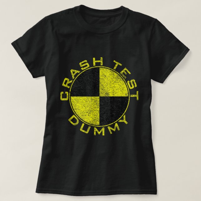 DUBBKOSTUMEN FÖR CRASH TEST FÖRUTSÄTTER ATT JAG ÄR T SHIRT (Design framsida)
