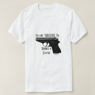 Dubbla-0-status en serverdel t shirt