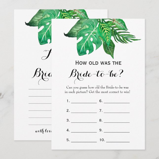 Dubbla - 2 Möhippor gammalt spel | Råd Inbjudningar (Fram/baksida)